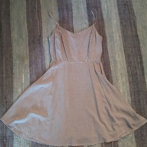 Blue Plaid A-Line Dress